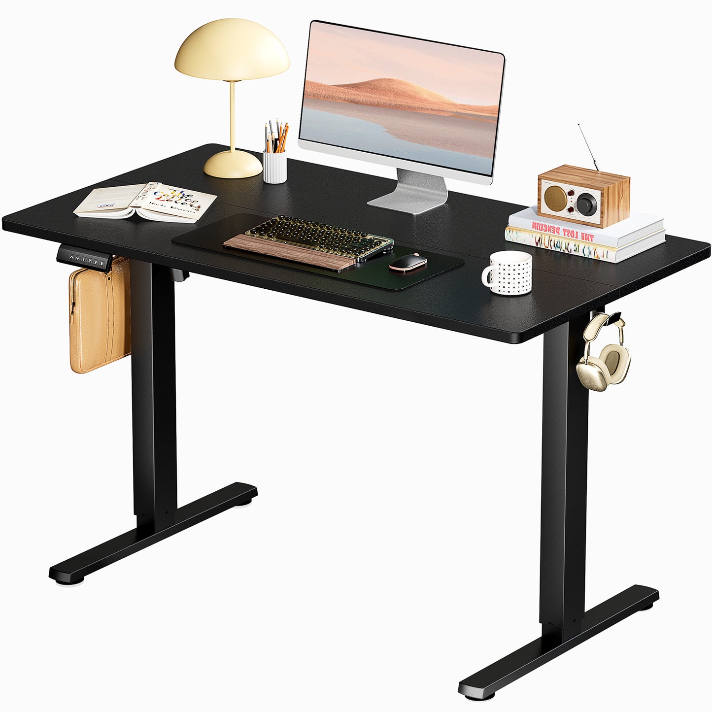 Ergonomic Electric Standing Desk – Height Adjustable Sit Stand Office Desk with Memory Presets
