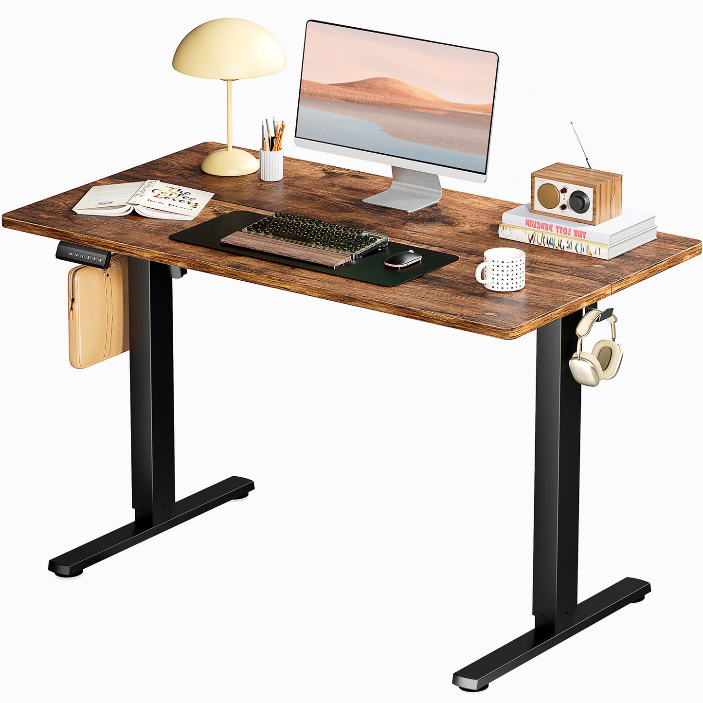 Ergonomic Electric Standing Desk – Height Adjustable Sit Stand Office Desk with Memory Presets